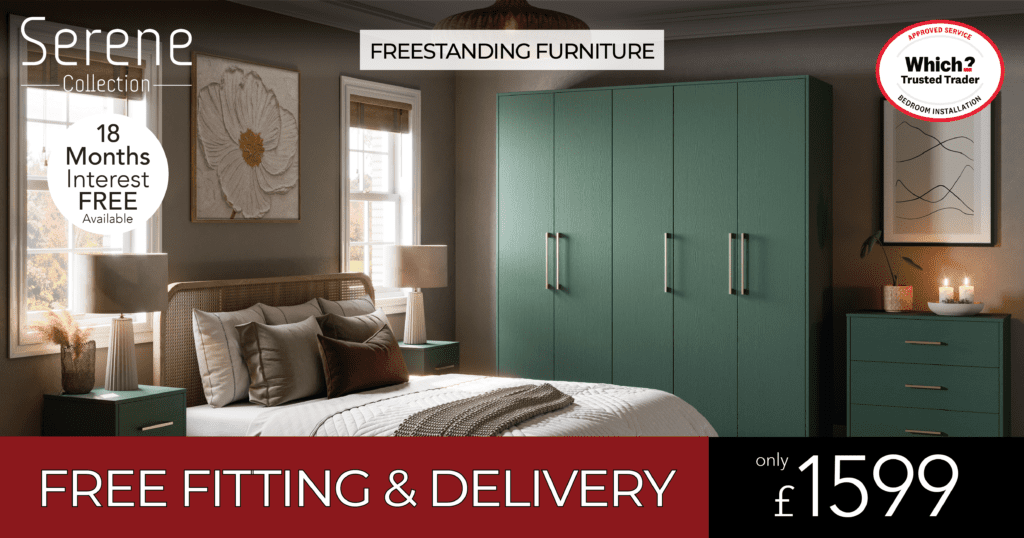 free standing furniture free delivery and fitting 