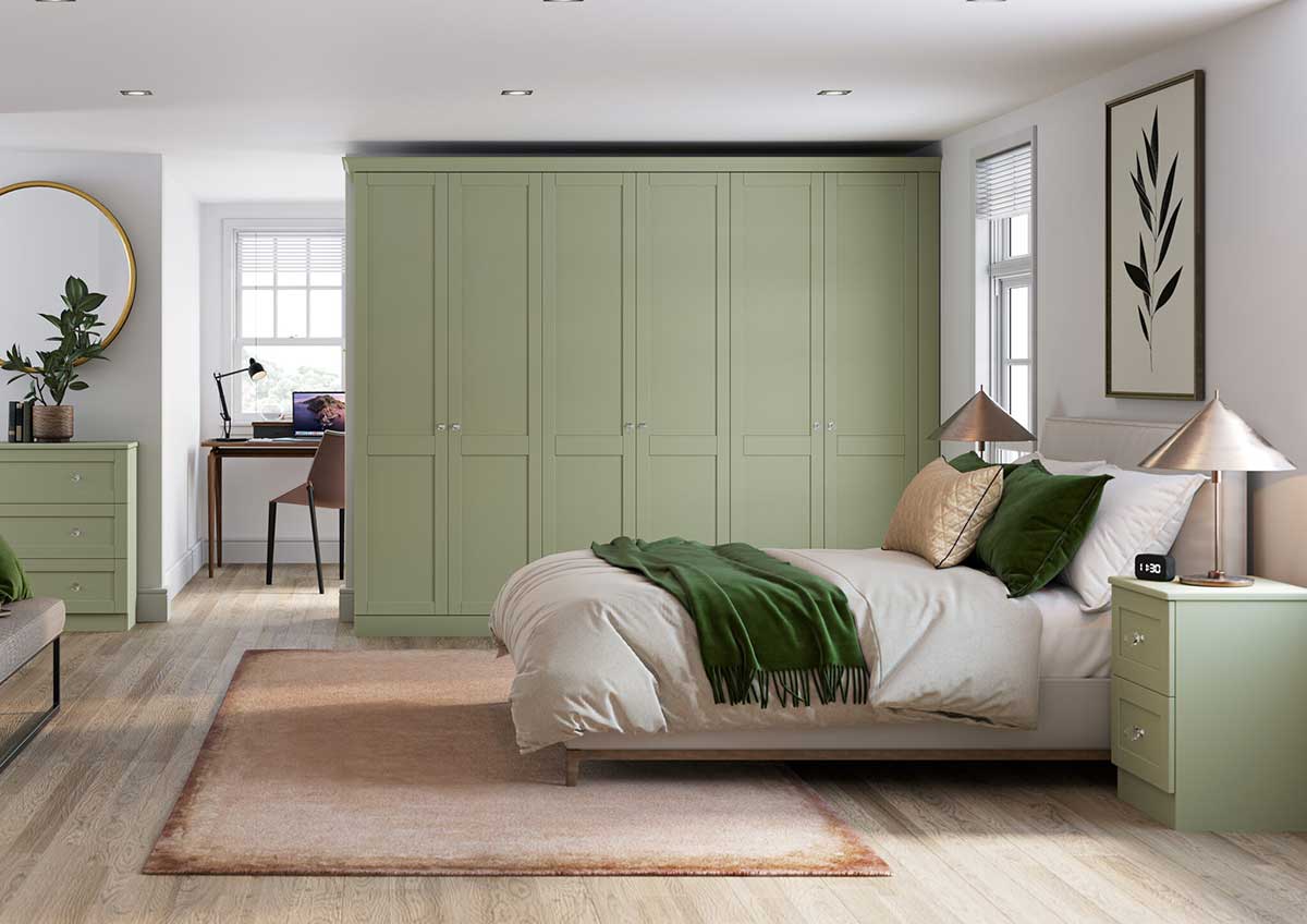 Lichen Green Fitted Bedroom Bedroom Accessories Sale