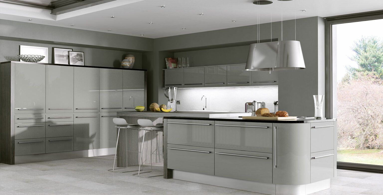 Stone Grey Gloss Kitchen