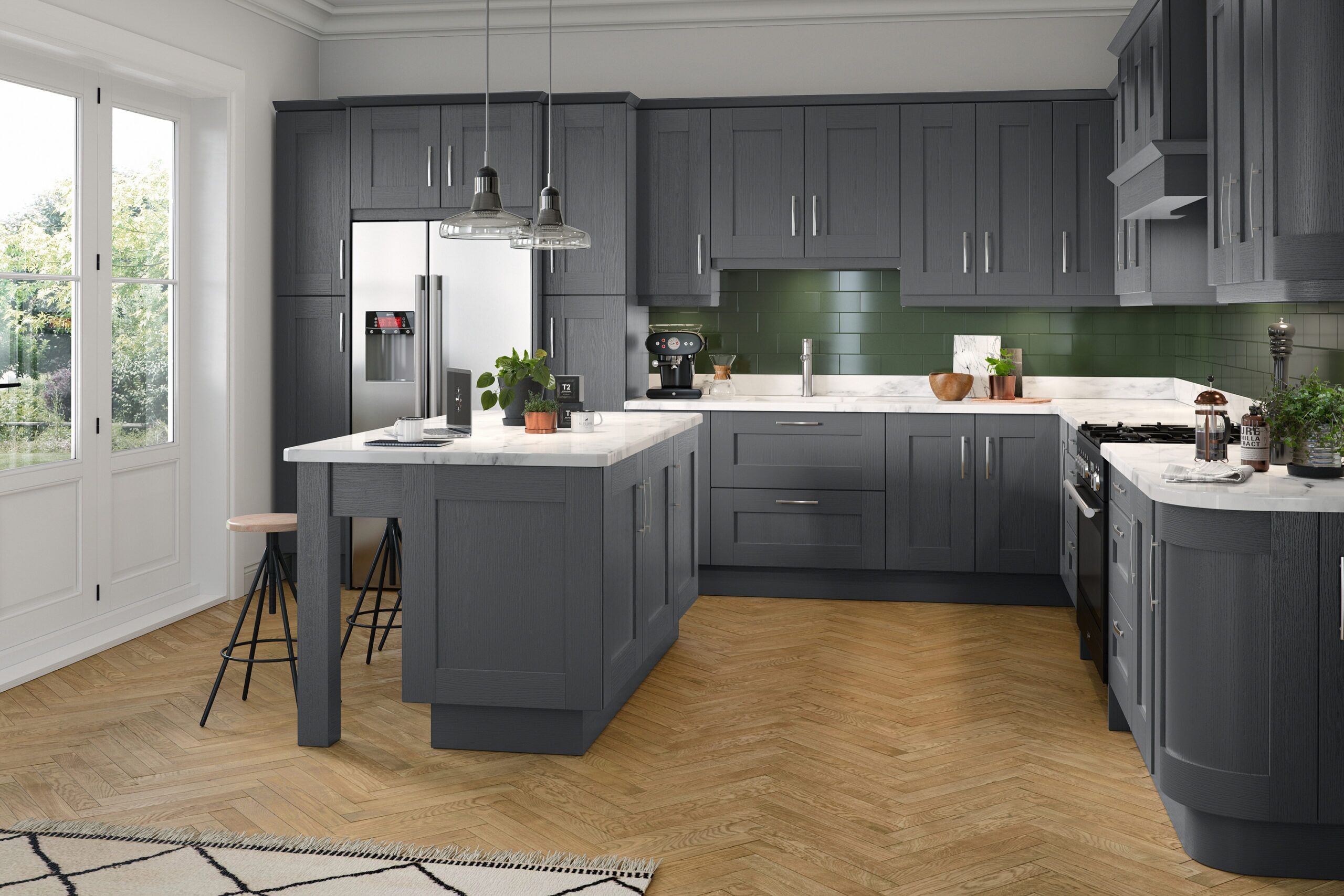 CGI Kitchen 5Piece Fenwick S3 Legno Graphite RGB