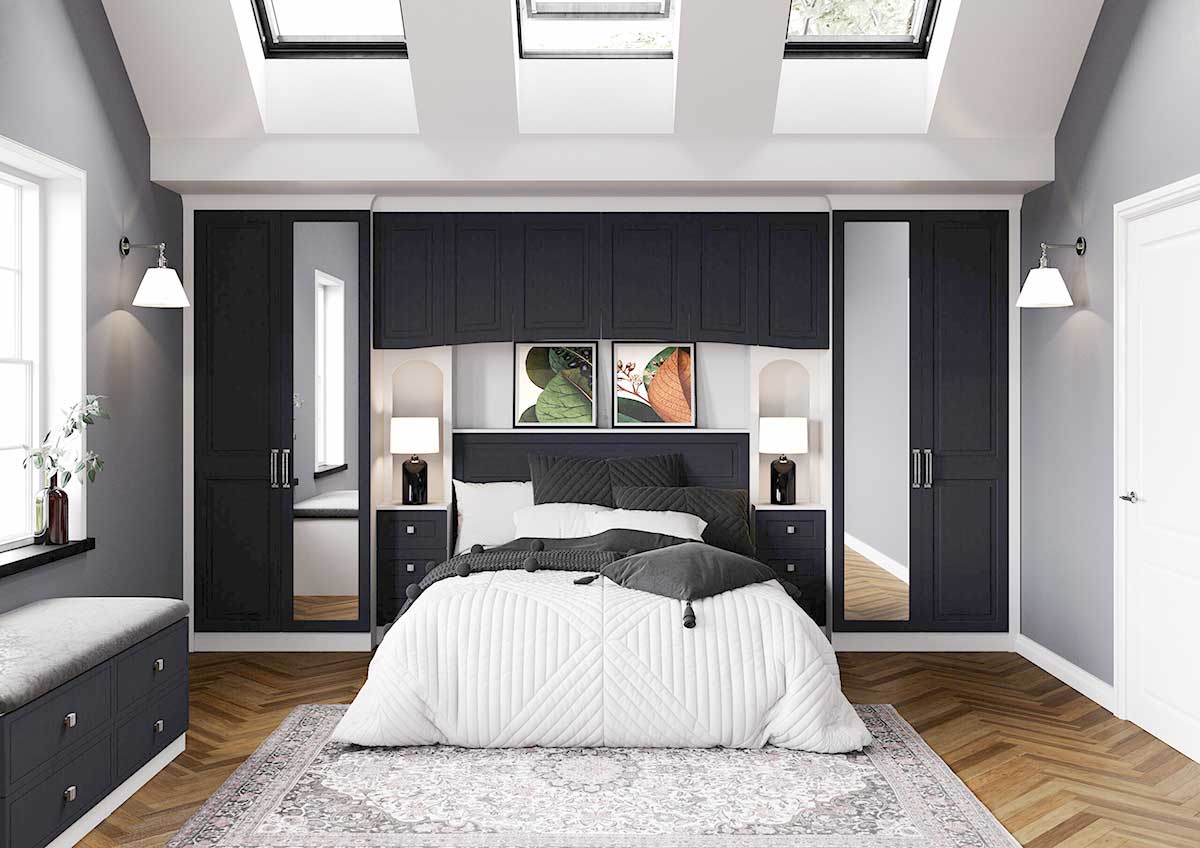 Indigo Grain & White Trim Lisbon Design