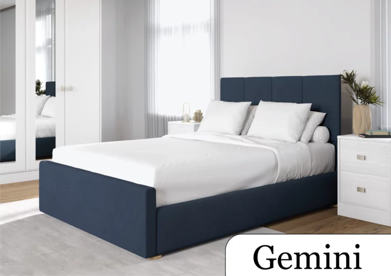 Gemini Bedframe grace marine 5 foot kingsize bedframe toned bed upholestered framed bed king