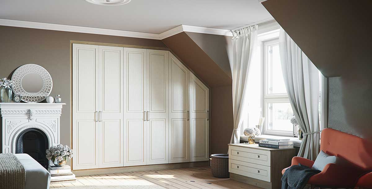 Riva Oak Davenport Design Sloped Fitted Bedroom