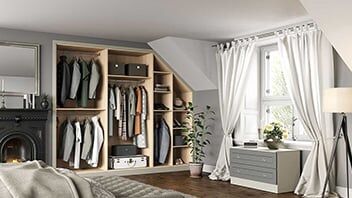 tailored storage slope wardrobes