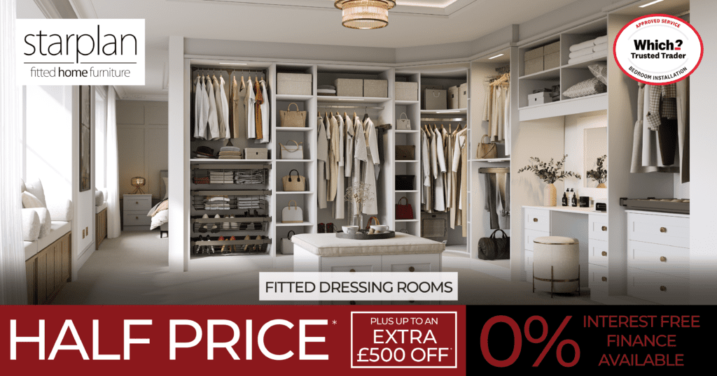 fitted dressing room sale £500 off fitted dressing room furniture offer